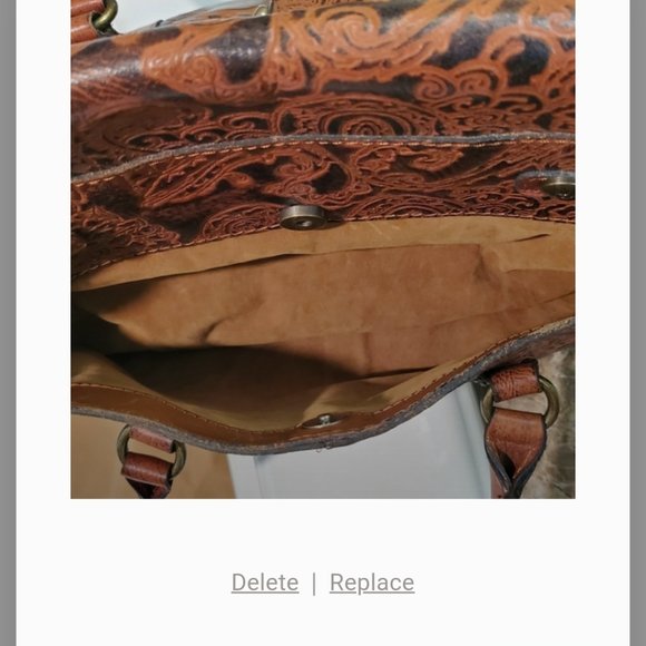 Authentic Patricia Nash Tooled Vienna Satchel - Picture 6 of 10